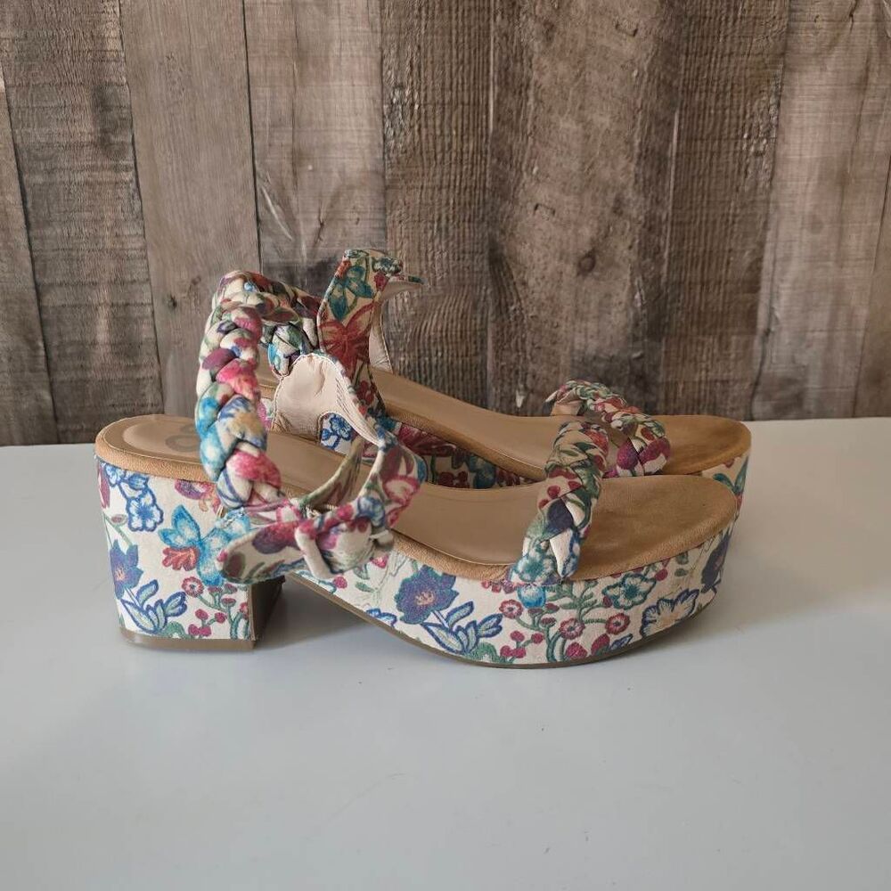 SO Briellee Women's Platform Sandals 8.5 Boho Festival Indie Hippie Trendy Summe